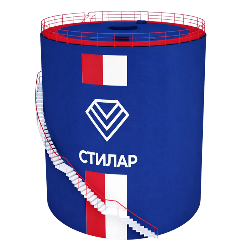 Цельносварной резервуар РВС  150 м³ от завода-производителя